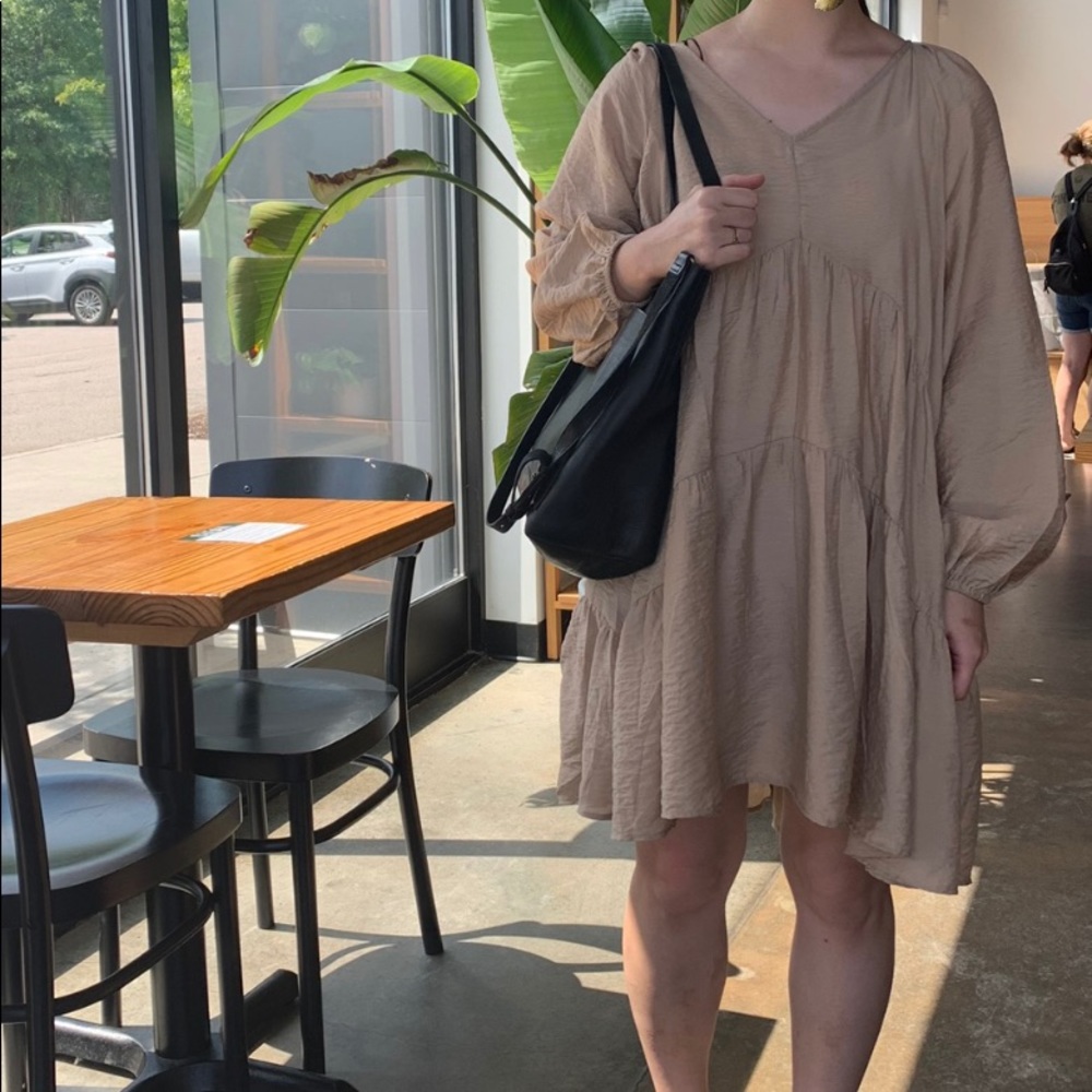 H&M A-line dress in Beige